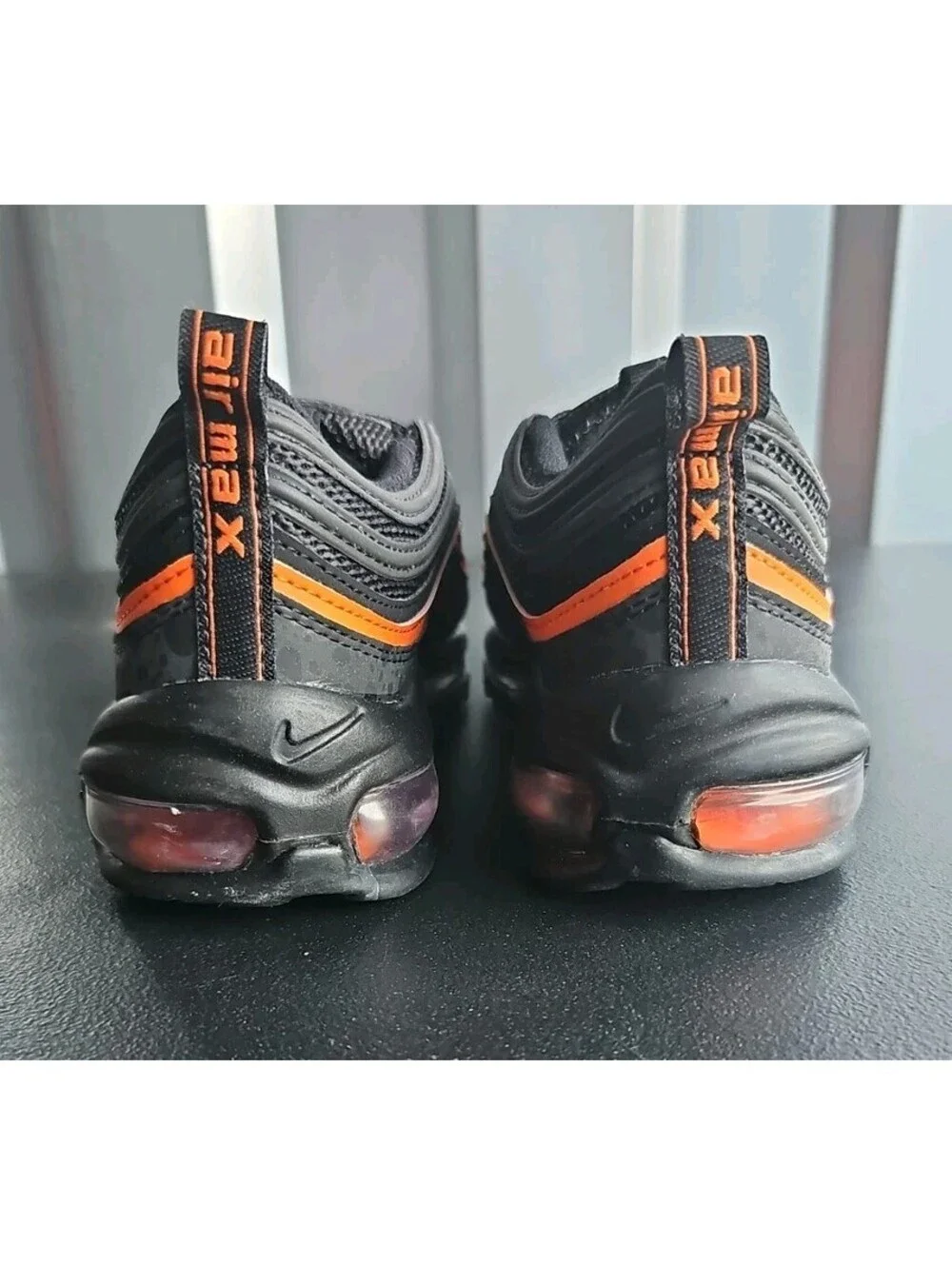 Size 5.5 (GS) - Nike Air Max 97 Low Black Safety Orange